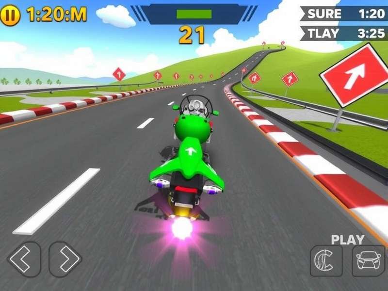 Rickshaw Ace Pilot game screenshot showing racing action